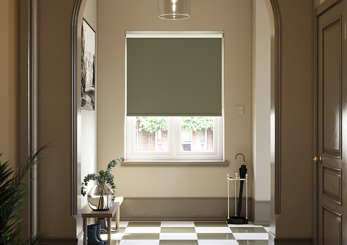 William Morris At Home Waltham (Blackout), Moss - Roller Blind - Image 3